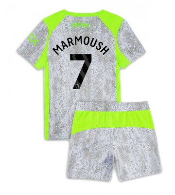 Manchester City Omar Marmoush #7 Tredje Kläder Barn 2025-26 Kortärmad (+ Korta byxor)